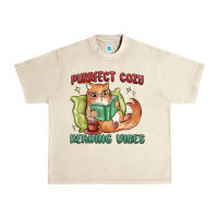 Sandshell purrfect cozy reading vibes Urban Heavy Tee - MaliasSmallBusiness