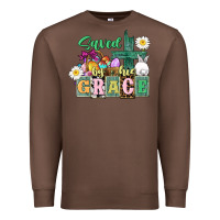 Chestnut Saved by his grace Easter Premium Sweatshirt - CowGirlArtShop