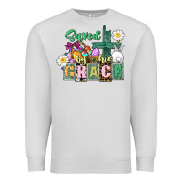 Dove Grey Saved by his grace Easter Premium Sweatshirt - CowGirlArtShop