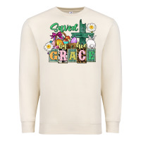 Sandshell Saved by his grace Easter Premium Sweatshirt - CowGirlArtShop