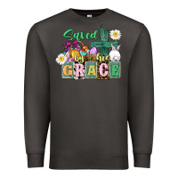 Smoke Saved by his grace Easter Premium Sweatshirt - CowGirlArtShop