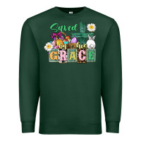 Sports Green Saved by his grace Easter Premium Sweatshirt - CowGirlArtShop