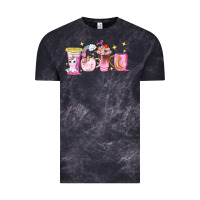 Cloud Black unicorn coffee cups Vintage Tee - NancyCooperArtShop