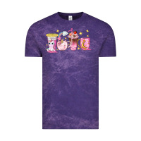 Cloud Purple unicorn coffee cups Vintage Tee - NancyCooperArtShop