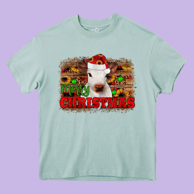 Merry Christmas Heavy Core Tee Designed By Jahusdesignshop