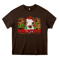 Chocolate Brown merry christmas Heavy Core Tee - JahusDesignShop