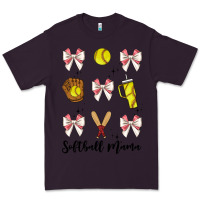 Plum softball coquette bow Premium Tee - JahusDesignShop
