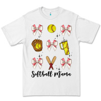 White softball coquette bow Premium Tee - JahusDesignShop
