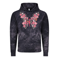 Cloud Black floral butterfly Vintage Hoodie - MaliasSmallBusiness