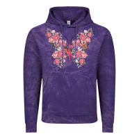 Cloud Purple floral butterfly Vintage Hoodie - MaliasSmallBusiness