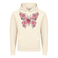 Vintage Artic floral butterfly Vintage Hoodie - MaliasSmallBusiness
