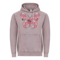 Vintage Zinc floral butterfly Vintage Hoodie - MaliasSmallBusiness