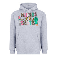 Heather Grey nurses call the shots Heavyweight Hoodie - CowGirlArtShop