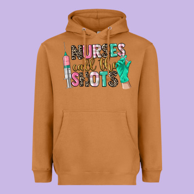 Nurses Call The Shots Heavyweight Hoodie Designed By Cowgirlartshop