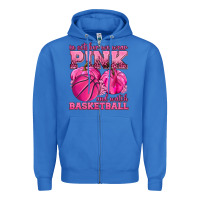 True Royal In October We Wear Pink and Watch Basketball Zipper Hoodie - texasbilliewilder