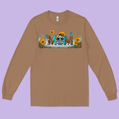 American Football Mom Libbey Glass Long Sleeve Tee Designed By Bundleandbundleshop