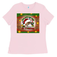 Bubblegum Pink when you're dead inside but it's christmas Ladies Tee - Artiststas