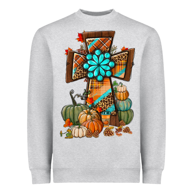 Fall Cross Heavyweight Sweatshirt by BundleAndBundleShop | Teevron