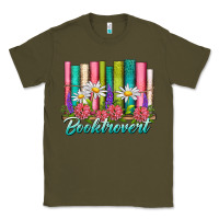 Army Green booktrovert Classic Tee - NancyCooperArtShop