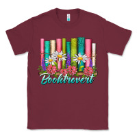 Burgundy booktrovert Classic Tee - NancyCooperArtShop