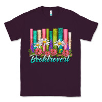 Plum booktrovert Classic Tee - NancyCooperArtShop