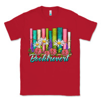 Red booktrovert Classic Tee - NancyCooperArtShop