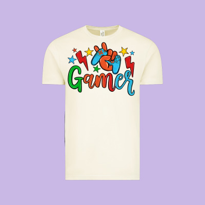 Gamer Vintage Tee Designed By Jahusdesignshop