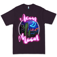 Plum neon moon Premium Tee - JahusDesignShop