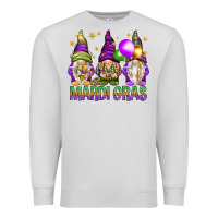 Dove Grey mardi gras with gnomies Premium Sweatshirt - HowdyJamesFarm