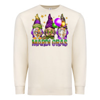 Sandshell mardi gras with gnomies Premium Sweatshirt - HowdyJamesFarm