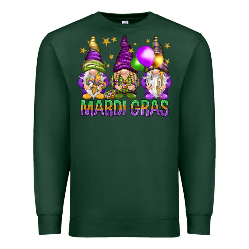 Mardi Gras With Gnomies Premium Sweatshirt by HowdyJamesFarm | Teevron