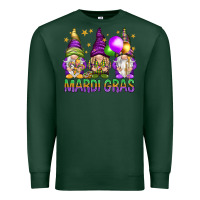 Sports Green mardi gras with gnomies Premium Sweatshirt - HowdyJamesFarm