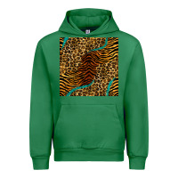 Emerald safari animals turquoise glitter seamless pattern Urban Hoodie - BundleAndBundleShop