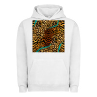 Pigment Lunar Rock safari animals turquoise glitter seamless pattern Urban Hoodie - BundleAndBundleShop
