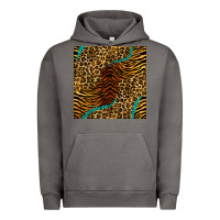 Pigment Tornado safari animals turquoise glitter seamless pattern Urban Hoodie - BundleAndBundleShop
