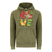 Vintage Olive love juneteenth lips Vintage Hoodie - MaliasSmallBusiness