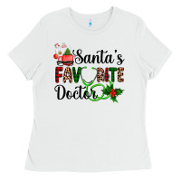 White santa's favorite doctor Ladies Tee - AdoDesignShop