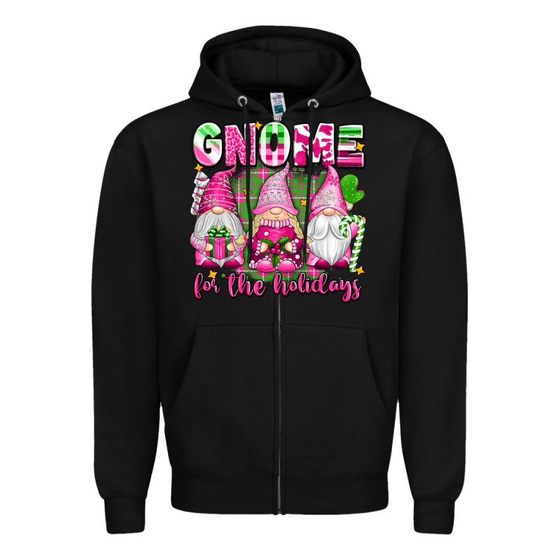 Gnome For The Holidays Zipper Hoodie by texasbilliewilder | Teevron