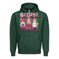 Sports Green gnome for the holidays Zipper Hoodie - texasbilliewilder