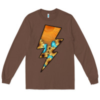Chestnut Lightning Bolt Long Sleeve Tee - JahusDesignShop