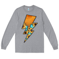 Heather Grey Lightning Bolt Long Sleeve Tee - JahusDesignShop