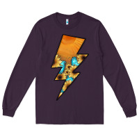Plum Lightning Bolt Long Sleeve Tee - JahusDesignShop