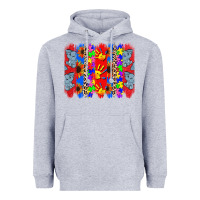 Heather Grey Autism brushstrokes Heavyweight Hoodie - CowGirlArtShop
