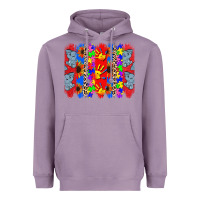 Lavender Autism brushstrokes Heavyweight Hoodie - CowGirlArtShop