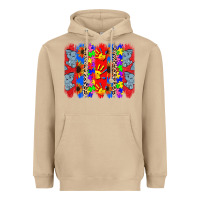Mushroom Autism brushstrokes Heavyweight Hoodie - CowGirlArtShop