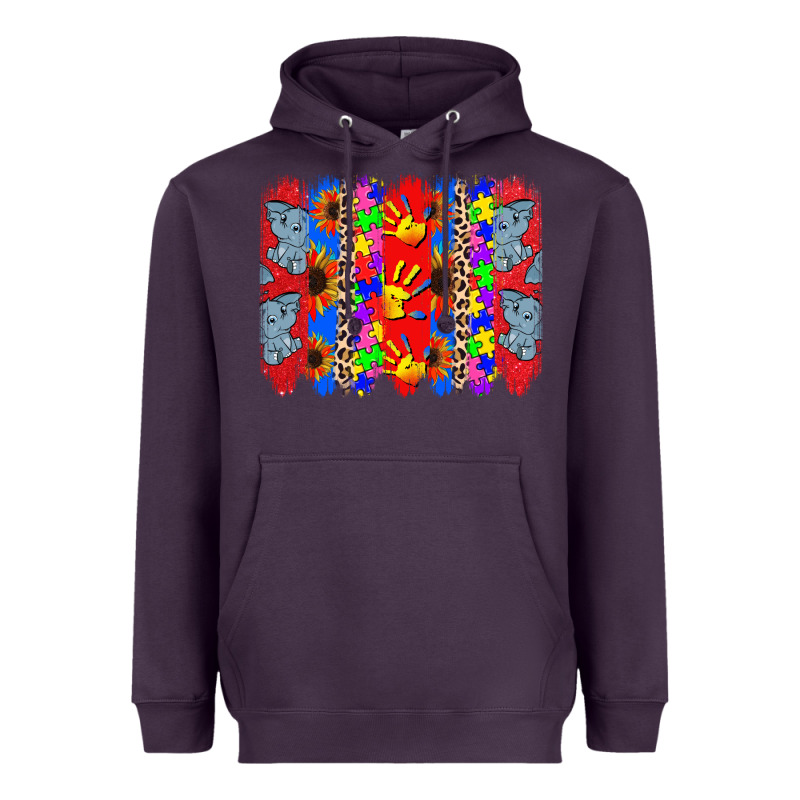 Autism Brushstrokes Heavyweight Hoodie by CowGirlArtShop | Teevron