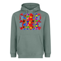 Sage Autism brushstrokes Heavyweight Hoodie - CowGirlArtShop