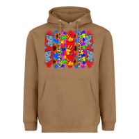 Toasted Coconut Autism brushstrokes Heavyweight Hoodie - CowGirlArtShop