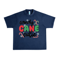 Navy candy cane cutie Urban Heavy Tee - MaliasSmallBusiness
