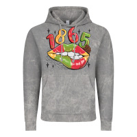 Cloud Rock 1865 juneteenth lips Vintage Hoodie - MaliasSmallBusiness